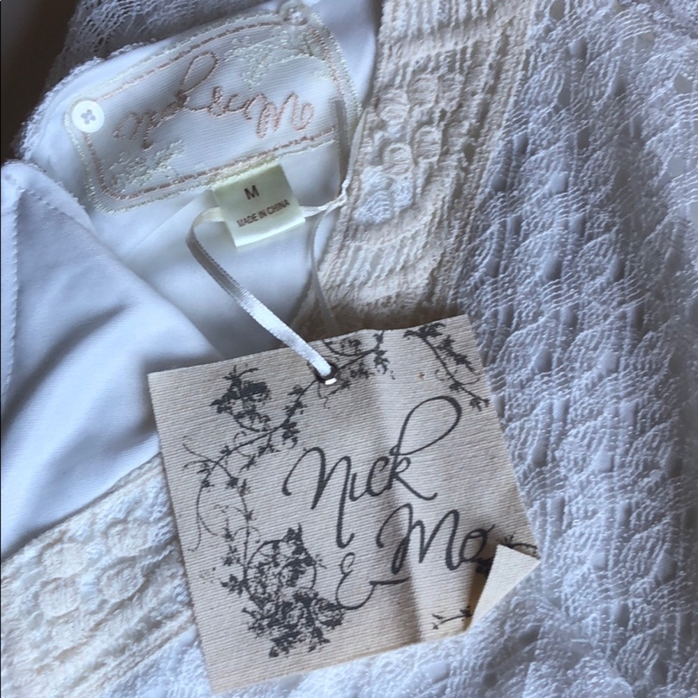 Nick & Mo | White Lace “Freedom” Maxi Dress | M - Picture 9 of 12